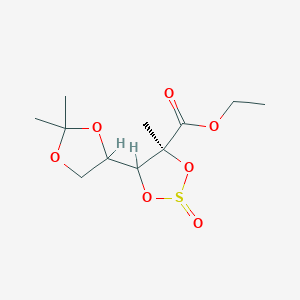 ethyl (4S)-5-(2,2-dimethyl-1,3-dioxolan-4-yl)-4-methyl-2-oxo-1,3,2-dioxathiolane-4-carboxylate