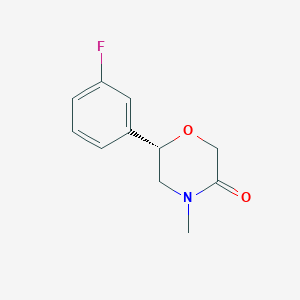 (6S)-6-(3-fluorophenyl)-4-methylmorpholin-3-one