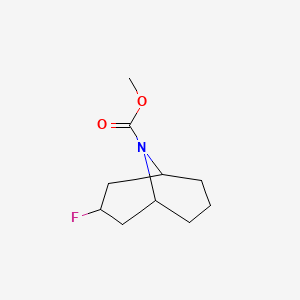 molecular formula C10H16FNO2 B12630796 Methyl 3-fluoro-9-azabicyclo[3.3.1]nonane-9-carboxylate CAS No. 919286-50-3