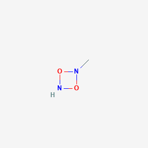 molecular formula CH4N2O2 B12630799 2-Methyl-1,3,2,4-dioxadiazetidine CAS No. 919802-15-6