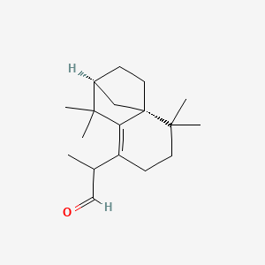 molecular formula C18H28O B1263080 5-(1-氧代丙烷-2-基)异龙脑烯-5-烯 