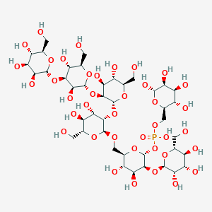 molecular formula C42H73O39P B1263086 磷酸甘露聚糖骨架 