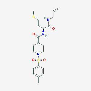 1-[(4-methylphenyl)sulfonyl]-N-[(2S)-4-(methylsulfanyl)-1-oxo-1-(prop-2-en-1-ylamino)butan-2-yl]piperidine-4-carboxamide