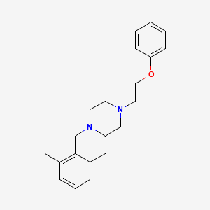 molecular formula C21H28N2O B12630888 1-[(2,6-Dimethylphenyl)methyl]-4-(2-phenoxyethyl)piperazine CAS No. 918482-01-6