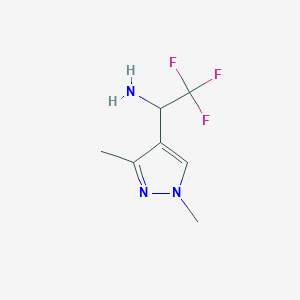 1-(1,3-Dimethylpyrazol-4-yl)-2,2,2-trifluoroethanamine