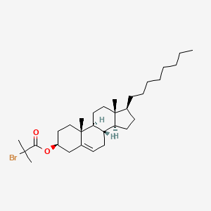 [(3S,8S,9S,10R,13R,14S,17S)-10,13-dimethyl-17-octyl-2,3,4,7,8,9,11,12,14,15,16,17-dodecahydro-1H-cyclopenta[a]phenanthren-3-yl] 2-bromo-2-methylpropanoate