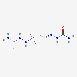 [[(4E)-4-(carbamoylhydrazinylidene)-2-methylpentan-2-yl]amino]urea