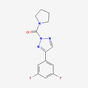 (4-(3,5-Difluorophenyl)-2H-1,2,3-triazol-2-yl)(pyrrolidin-1-yl)methanone