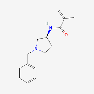 molecular formula C15H20N2O B12630988 N-[(3S)-1-Benzylpyrrolidin-3-yl]-2-methylprop-2-enamide CAS No. 919792-45-3