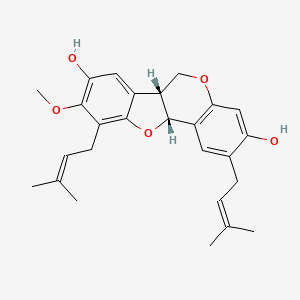 molecular formula C26H30O5 B1263104 Lespeflorin G2 