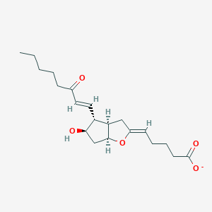 molecular formula C20H29O5- B1263107 15-脱氢-前列腺素 I2(1-) 