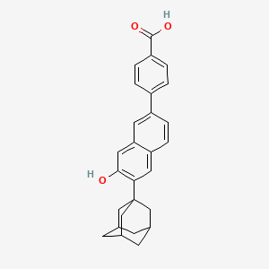 molecular formula C27H26O3 B1263114 4-[6-(1-Adamantyl)-7-hydroxy-2-naphthalenyl]benzoic acid 