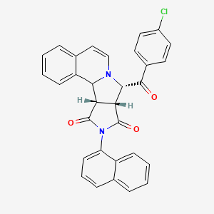 (11S,12R,16S)-11-(4-chlorobenzoyl)-14-naphthalen-1-yl-10,14-diazatetracyclo[8.6.0.02,7.012,16]hexadeca-2,4,6,8-tetraene-13,15-dione