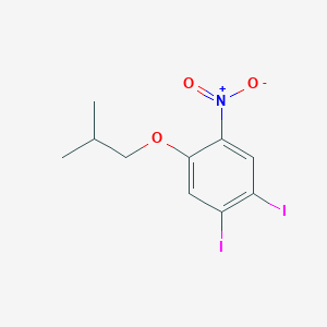 molecular formula C10H11I2NO3 B12631364 1,2-Diiodo-4-(2-methylpropoxy)-5-nitrobenzene CAS No. 920504-13-8