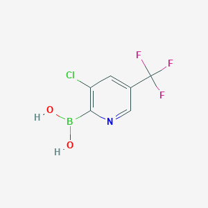 molecular formula C6H4BClF3NO2 B12631430 3-Chloro-5-(trifluoromethyl)pyridin-2-ylboronic acid 