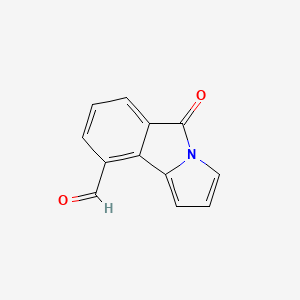 molecular formula C12H7NO2 B12631437 5-Oxo-5H-pyrrolo[2,1-a]isoindole-9-carbaldehyde CAS No. 921620-80-6