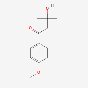 molecular formula C12H16O3 B12631472 3-Hydroxy-1-(4-methoxyphenyl)-3-methylbutan-1-one CAS No. 920957-36-4