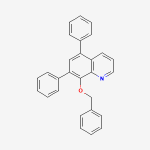 molecular formula C28H21NO B1263149 8-Benzyloxy-5,7-diphenylquinoline 