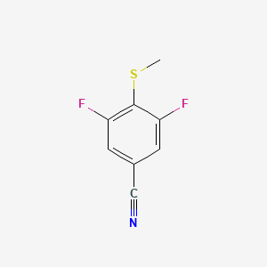 molecular formula C8H5F2NS B12631494 3,5-Difluoro-4-methylsulfanylbenzonitrile CAS No. 918967-38-1