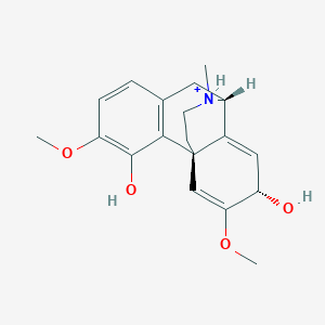 molecular formula C19H24NO4+ B1263150 (7S)-salutaridinol(1+) 