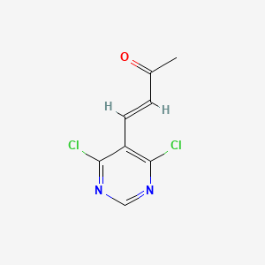 molecular formula C8H6Cl2N2O B12631512 4-(4,6-Dichloropyrimidin-5-yl)but-3-en-2-one 