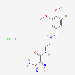 molecular formula C14H19BrClN5O4 B12631548 C14H19BrClN5O4 