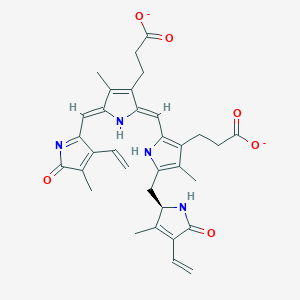 molecular formula C33H34N4O6-2 B1263155 15,16-二氢胆绿素二阴离子 