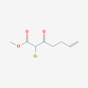 molecular formula C8H11BrO3 B12631555 Methyl 2-bromo-3-oxohept-6-enoate CAS No. 921226-70-2