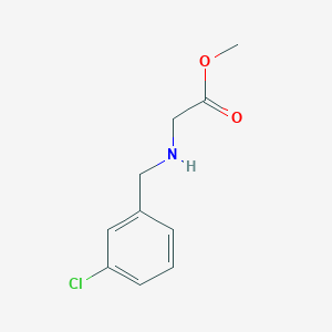 molecular formula C10H12ClNO2 B12631571 Methyl 2-{[(3-chlorophenyl)methyl]amino}acetate 