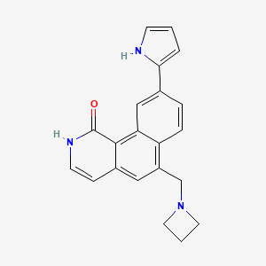 6-[(Azetidin-1-yl)methyl]-9-(1H-pyrrol-2-yl)benzo[h]isoquinolin-1(2H)-one