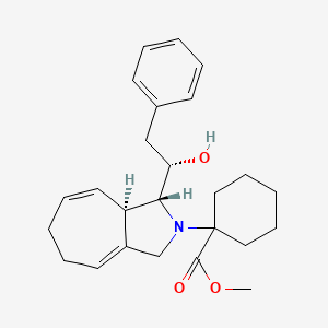 1-[(3R,3aR)-3-[(1S)-1-hydroxy-2-phenylethyl]-3,3a,6,7-tetrahydro-1H-cyclohepta[c]pyrrol-2-yl]-1-cyclohexanecarboxylic acid methyl ester