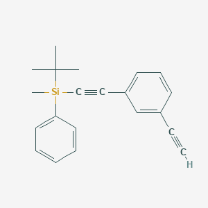 tert-Butyl[(3-ethynylphenyl)ethynyl]methyl(phenyl)silane