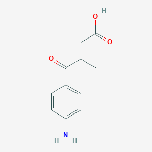 B126316 4-(4-Aminophenyl)-3-methyl-4-oxobutanoic acid CAS No. 42075-29-6