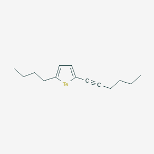 molecular formula C14H20Te B12631611 2-Butyl-5-(hex-1-YN-1-YL)tellurophene CAS No. 920977-27-1