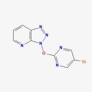 molecular formula C9H5BrN6O B1263162 3-(5-bromopyrimidin-2-yloxy)-3H-[1,2,3]triazolo[4,5-b]pyridine 