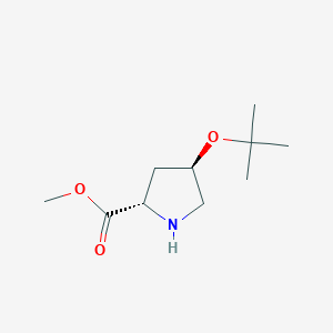 molecular formula C10H19NO3 B12631641 (2s,4r)-Methyl 4-tert-butoxypyrrolidine-2-carboxylate 