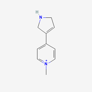 molecular formula C10H13N2+ B12631645 4-(2,5-Dihydro-1H-pyrrol-3-yl)-1-methylpyridin-1-ium CAS No. 918871-85-9