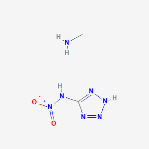 molecular formula C2H7N7O2 B12631647 methanamine;N-(2H-tetrazol-5-yl)nitramide CAS No. 920275-46-3