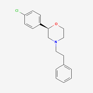 molecular formula C18H20ClNO B12631649 (2R)-2-(4-chlorophenyl)-4-(2-phenylethyl)morpholine CAS No. 920802-35-3