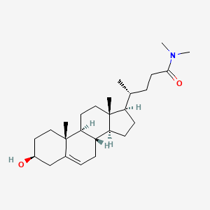 molecular formula C26H43NO2 B1263165 (3beta)-3-Hydroxy-N,N-dimethyl-chol-5-en-24-amide 