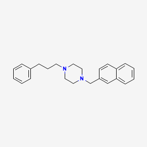 molecular formula C24H28N2 B12631660 1-[(Naphthalen-2-yl)methyl]-4-(3-phenylpropyl)piperazine CAS No. 918480-20-3