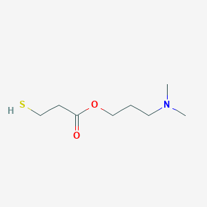 molecular formula C8H17NO2S B12631664 3-(Dimethylamino)propyl 3-sulfanylpropanoate CAS No. 918438-51-4