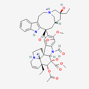 molecular formula C46H58N4O10+2 B1263169 Vincristine(2+) 