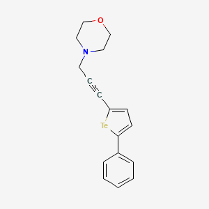 molecular formula C17H17NOTe B12631690 4-[3-(5-Phenyltellurophen-2-yl)prop-2-yn-1-yl]morpholine CAS No. 920977-40-8