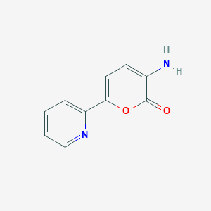 3-Amino-6-(pyridin-2-yl)-2H-pyran-2-one