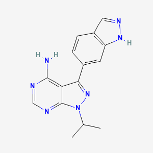 3-(1H-indazol-6-yl)-1-propan-2-yl-4-pyrazolo[3,4-d]pyrimidinamine