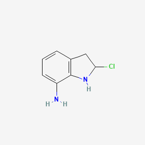 molecular formula C8H9ClN2 B12631780 2-Chloro-2,3-dihydro-1H-indol-7-amine CAS No. 919522-70-6