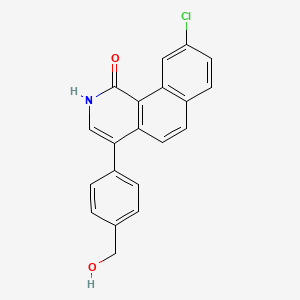 9-Chloro-4-[4-(hydroxymethyl)phenyl]benzo[h]isoquinolin-1(2h)-one