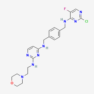 2,4-Pyrimidinediamine, N4-[[4-[[(2-chloro-5-fluoro-4-pyrimidinyl)amino]methyl]phenyl]methyl]-N2-[2-(4-morpholinyl)ethyl]-