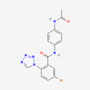 N-[4-(acetylamino)phenyl]-5-bromo-2-(1H-tetrazol-1-yl)benzamide